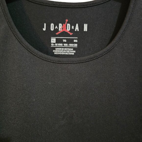 Jordan Youth Black Athletic Crop Top XL - Picture 3 of 5
